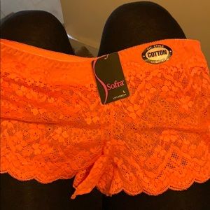 Women’s Large Cotton Lace Panty